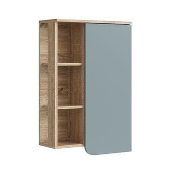 Armario De Baño Karen 50 X 75 Cm Con Puerta Y Compartimentos Abiertos Vicco