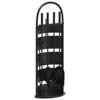 juego de herramientas para chimenea de 5 piezas 23 x 15 x 66 cm acero vidaxl