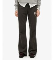 superdry para mujer w7011171a pantalon jogger athletic flare gris oscuro l casual algodon