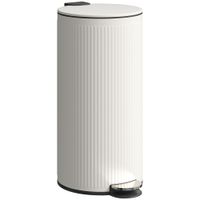 cubo de basura 36x30x605 cm crema