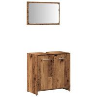 mueble de bano  armario de bano con espejo de madera antigua madera ingenieria