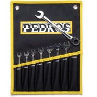 pedros juego de 8 llaves combinadas pedros incluye bolsa transporte