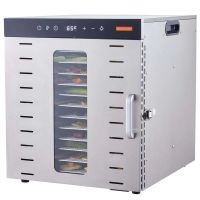 deshidratador de alimentos autrucker 10 bandejas acero inoxidable 1000w digital