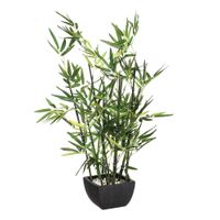 bambu de poliester en verde 43x34x70cm