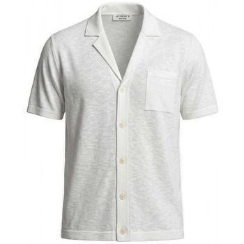 Jeordie's Camisa manga corta 20617 CAMICIA MM FIAMMATA-100 BIANCO para hombre