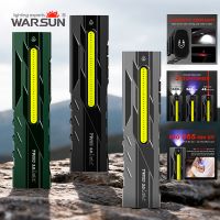 warsun t9pro 30 ultima linterna led con llavero 1500lm mini linterna portatil linterna de bolsillo luz de trabajo de inundacion con iman