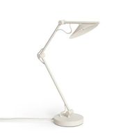 lampara de mesa led 8w metal evian blanco roto