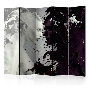 Biombo - Black And White Faces Ii [room Dividers]