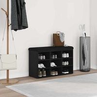 vidaxl banco para zapatos negro 82 x 32 x 50 cm madera de ingenieria
