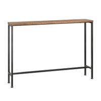 mesa consola para entrada larga metal marron h80