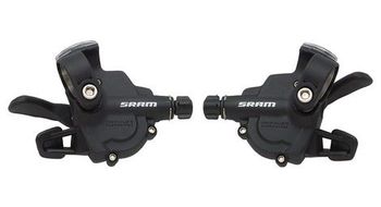 Par de gatillos sram x4 3x8v  con indicador de marcha