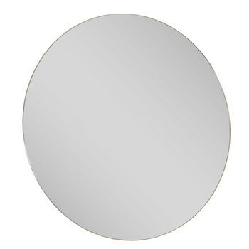 Espejo Redondo Ultrafino Con Marco De 2mm Color Oro De Diámetro 110 Cm Casaselección