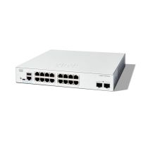 switch gestionado cisco c1300-16t-2g 16 puertos gigabit 2 sfp l2l3 metal carcasa blanca