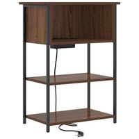 mesita de noche  armario de noche  mesa de noche roble marron 55 x 31 x 76 cm
