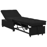 sofa cama desplegable negro 194 x 67 x 82 cm microfibra vidaxl
