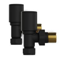 kibath valvula llave radiador secatoallas acabado negro mate fabricado en laton
