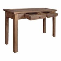 mesa consola  mesa de entrada  mesa auxiliar de madera maciza reciclada 123x42x75 cm