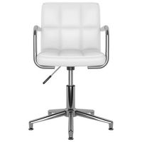 sillas de comedor giratorias 4 unidades cuero sintetico blanco