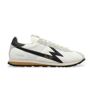 MOA Concept para hombre. FL081 Zapatillas de Piel Flash blanco (41), Plano, Cordones, Casual