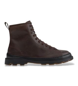Camper para hombre. K300533-014 Botines de piel Brutus+ multicolor (42), Marrón, Plano, Ninguno, Casual