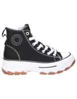 zapatillas altas veganas para moda joven refresh 172476 negro 41