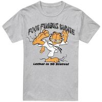 garfield camiseta foot fungus karate para hombre