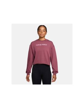 Sudadera de Fitness Nike Np Df Crew Flc Tt Grdnt Mujer Rojo