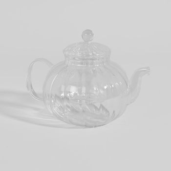 Tetera de vidrio transparente, 1,2 l
