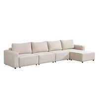 sofa cama modular vina beige - 380 x 168 cm
