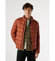 pepe jeans para hombre pm4027171 chaqueta puffer marron rojizo l casual poliamida
