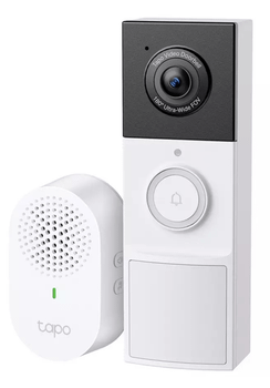 VIDEOPORTERO TAPO D210 TIMBRE CAMARA 2K 3MP 160º DETECCION BATERIA EXTERIOR IP65