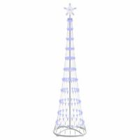arbol de navidad led con 230 led azul 51 x 51 x 190 cm metal vidaxl