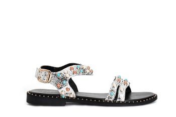 sandalias guild con cabujón. silver 37
