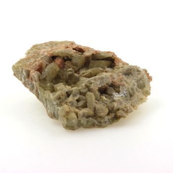 Diopside Verde Y Naranja Gruesa - Piedra Natural De Francia, Canari - Mineral Raro De La Colección Del Tesoro | 375.7 Cts - Certificado De