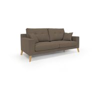danish sofa moderno de tela suave e impermeable 146 cm marron