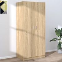 armario de almacenamiento  armario de madera contrachapada roble sonoma 80x52x180 cm cfw740405