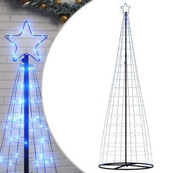 Árbol De Navidad Led 550 Leds Azul 300 Cm Vidaxl