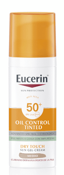 Eucerin Oil Control Dry Touch Gel Crema Facial Solar SPF50+ Tinted Medium 50ml
