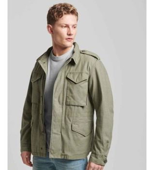 Superdry para hombre. M5011677A Cazadora militar Merchant Store verde (XL), Casual, Algodón