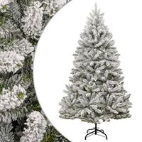 arbol de navidad artificial con bisagras y nieve flocada 300 cm vidaxl
