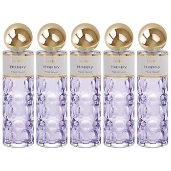 Pack De 5 Eau De Parfum Mujer Saphir Happy 200ml