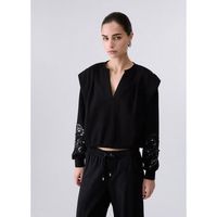 liu jo jersey sudadera con bordados joya para mujer