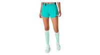 pantalon  strong corto metarun   strong  azul  strong split   strong  para mujer de asics