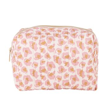 Neceser con estampado rosa 22x13x16 cm