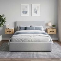 mesitas de noche de pared - dormitorio - madera de ingenieria - roble 345x33x20cm