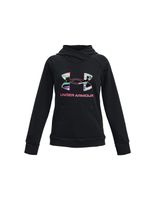 sudadera under armour rival fleece big logo negra nina