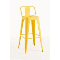 pack 6 taburetes torix respaldo 100 cm de acero reforzado 1003030 cm - amarillo cuarzo