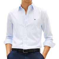 tommy hilfiger camisa manga larga poplin para hombre