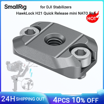SmallRig HawkLock H21 mini carril NATO de liberación rápida para estabilizadores DJI RS 2 /RS2/ RS3 / RS3 Pro / RS3 Mini / RS4 / RS4 Pro -4640