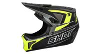 casco integral shot rogue level negro amarillo fluorescente mate
